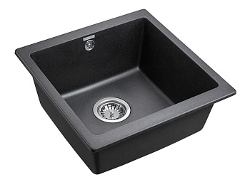 Кухонная мойка Paulmark GERA 50 PM104546-BL 45х45 цвет черный